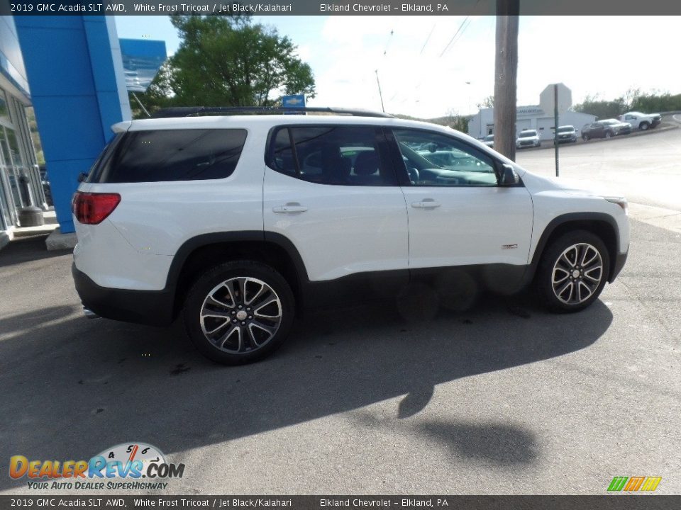2019 GMC Acadia SLT AWD White Frost Tricoat / Jet Black/Kalahari Photo #9