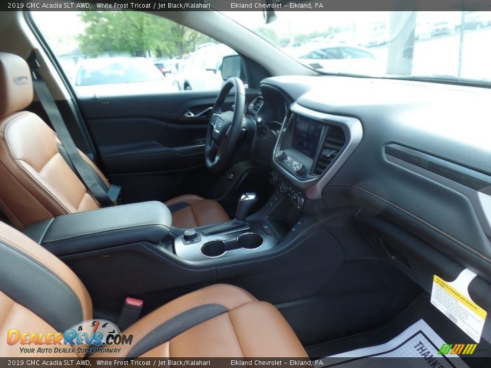 2019 GMC Acadia SLT AWD White Frost Tricoat / Jet Black/Kalahari Photo #12