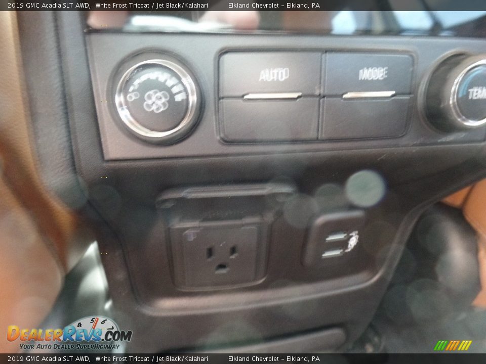 2019 GMC Acadia SLT AWD White Frost Tricoat / Jet Black/Kalahari Photo #21