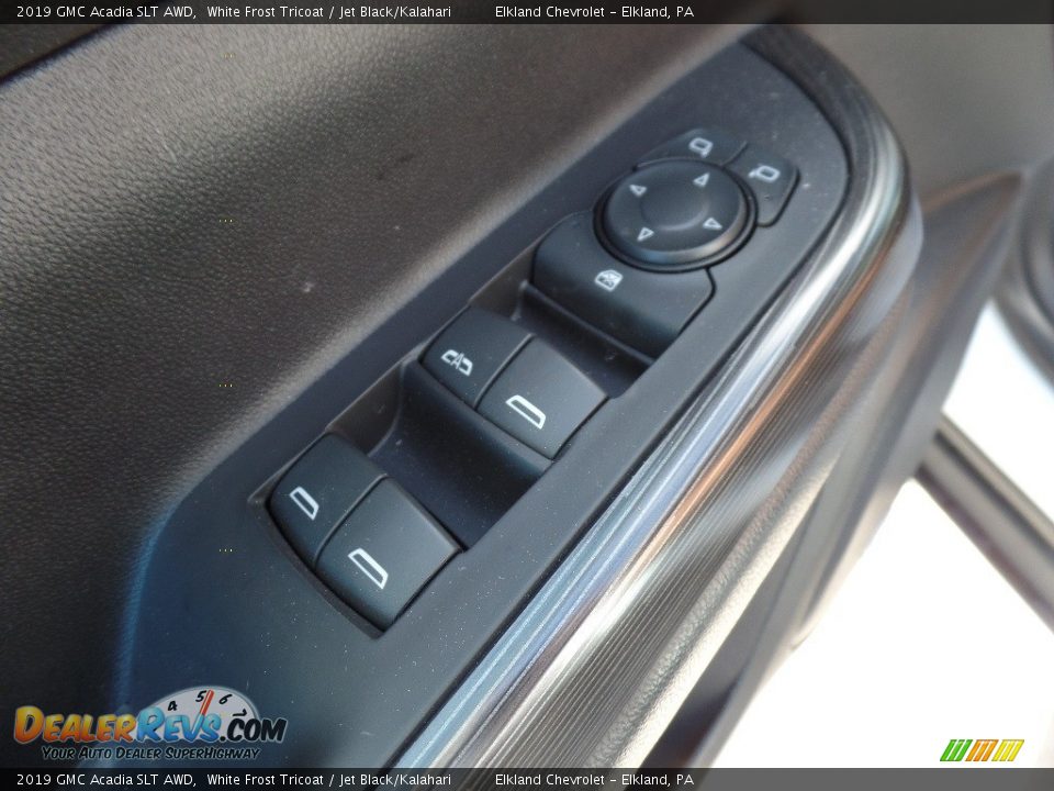 2019 GMC Acadia SLT AWD White Frost Tricoat / Jet Black/Kalahari Photo #25