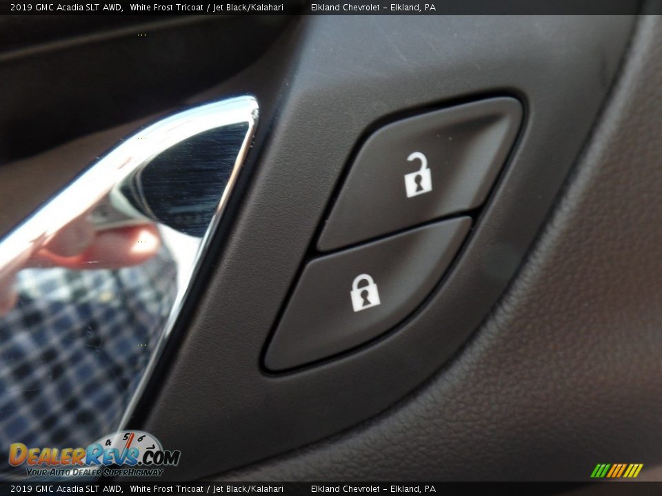 2019 GMC Acadia SLT AWD White Frost Tricoat / Jet Black/Kalahari Photo #26
