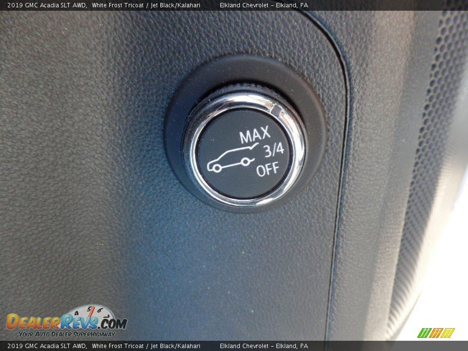 2019 GMC Acadia SLT AWD White Frost Tricoat / Jet Black/Kalahari Photo #27