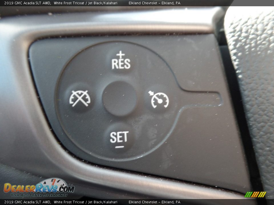 2019 GMC Acadia SLT AWD White Frost Tricoat / Jet Black/Kalahari Photo #30