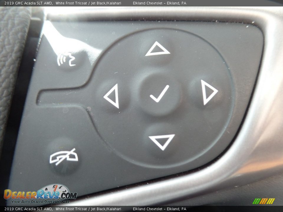 2019 GMC Acadia SLT AWD White Frost Tricoat / Jet Black/Kalahari Photo #31