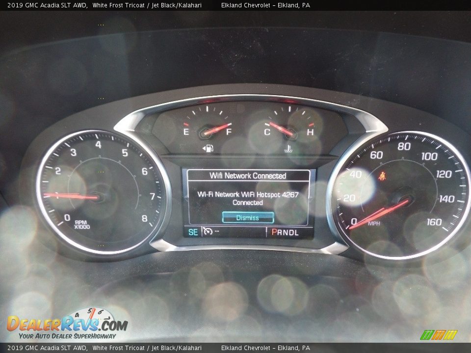 2019 GMC Acadia SLT AWD White Frost Tricoat / Jet Black/Kalahari Photo #33