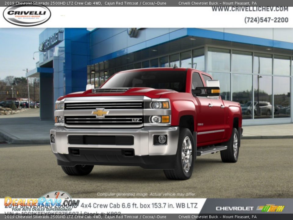 2019 Chevrolet Silverado 2500HD LTZ Crew Cab 4WD Cajun Red Tintcoat / Cocoa/­Dune Photo #1