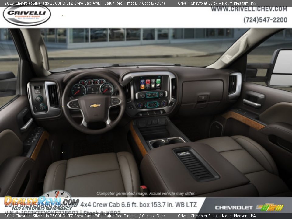 2019 Chevrolet Silverado 2500HD LTZ Crew Cab 4WD Cajun Red Tintcoat / Cocoa/­Dune Photo #5