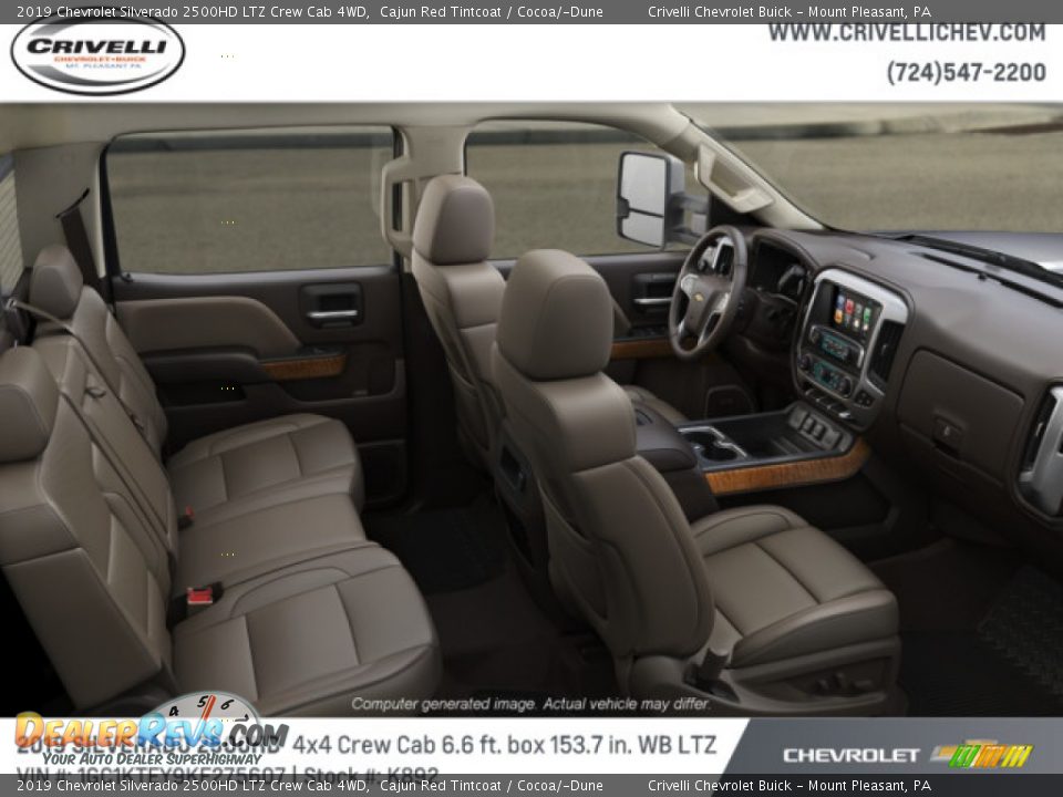 2019 Chevrolet Silverado 2500HD LTZ Crew Cab 4WD Cajun Red Tintcoat / Cocoa/­Dune Photo #6
