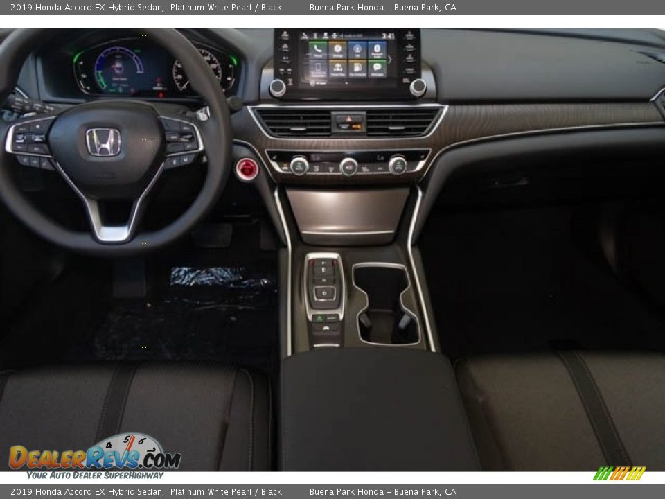 2019 Honda Accord EX Hybrid Sedan Platinum White Pearl / Black Photo #18