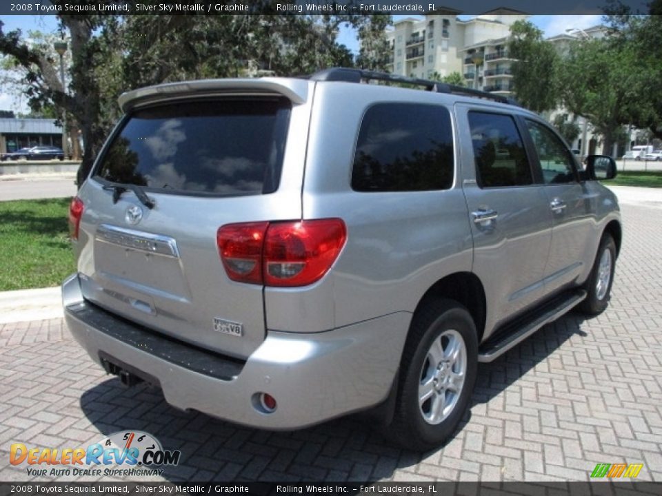 2008 Toyota Sequoia Limited Silver Sky Metallic / Graphite Photo #9