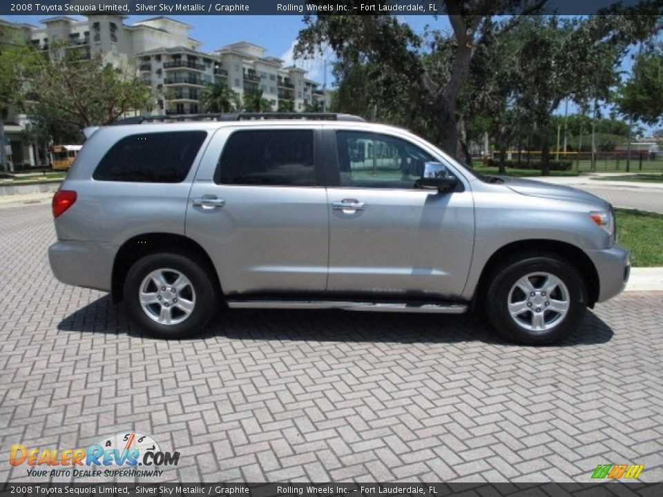 2008 Toyota Sequoia Limited Silver Sky Metallic / Graphite Photo #11