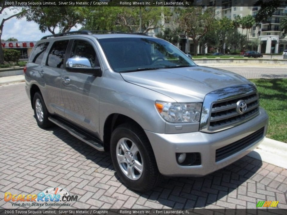 2008 Toyota Sequoia Limited Silver Sky Metallic / Graphite Photo #13
