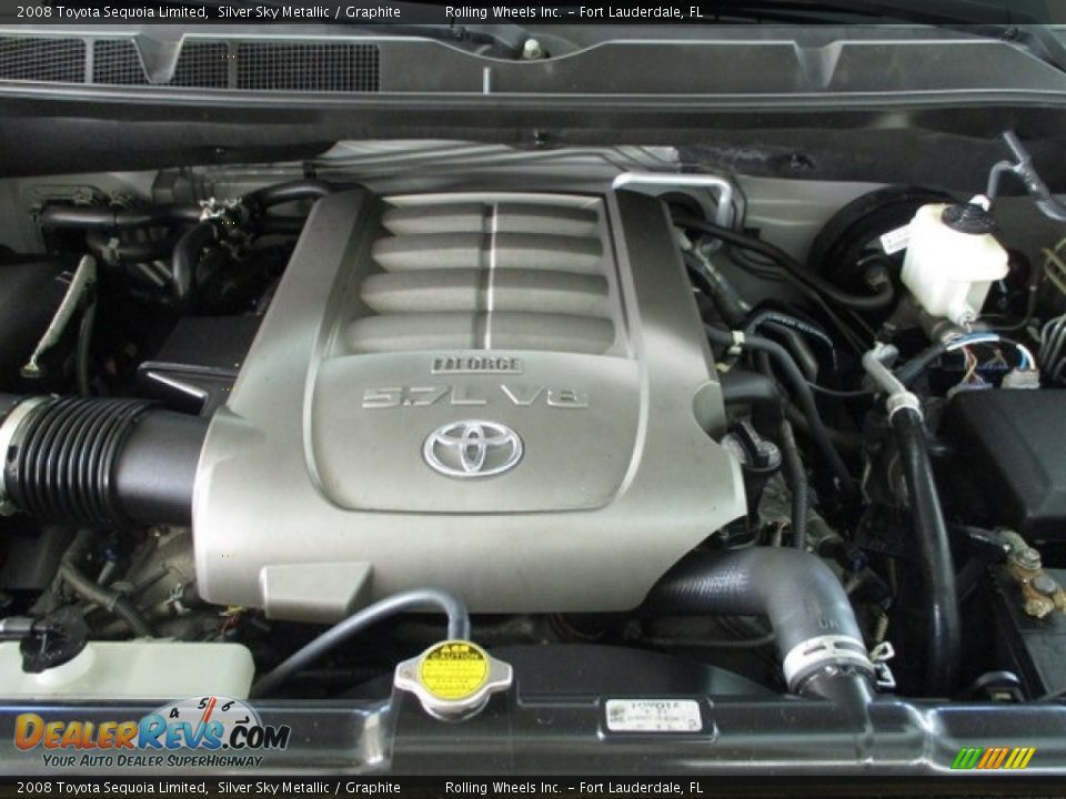 2008 Toyota Sequoia Limited Silver Sky Metallic / Graphite Photo #19