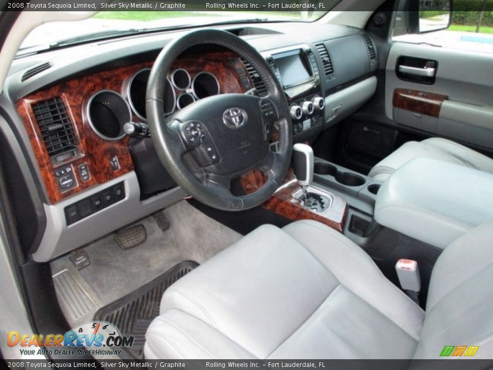 2008 Toyota Sequoia Limited Silver Sky Metallic / Graphite Photo #20