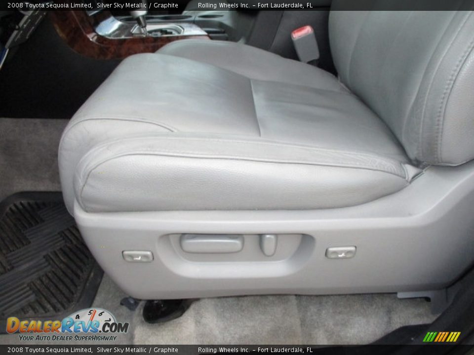 2008 Toyota Sequoia Limited Silver Sky Metallic / Graphite Photo #23