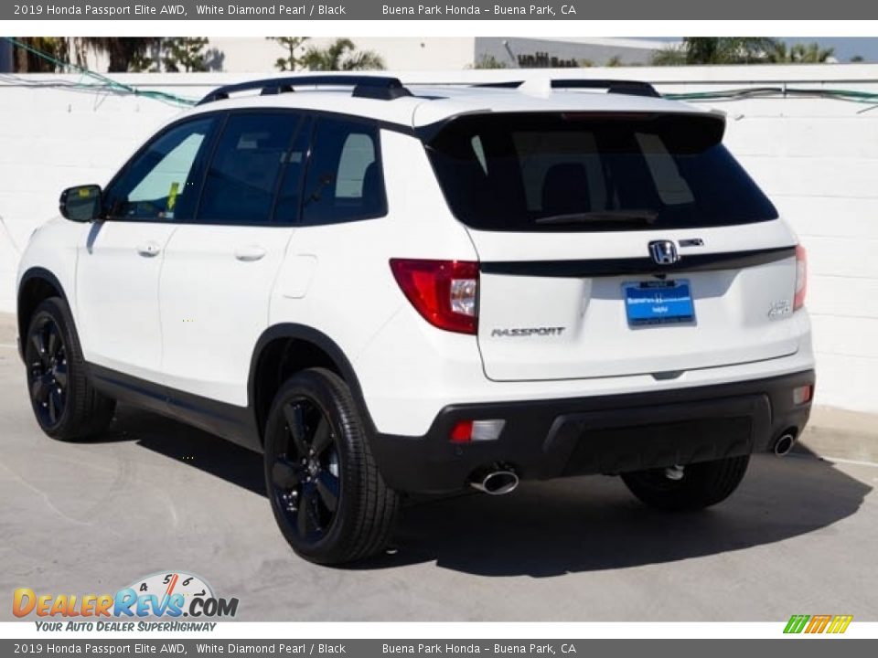 2019 Honda Passport Elite AWD White Diamond Pearl / Black Photo #2