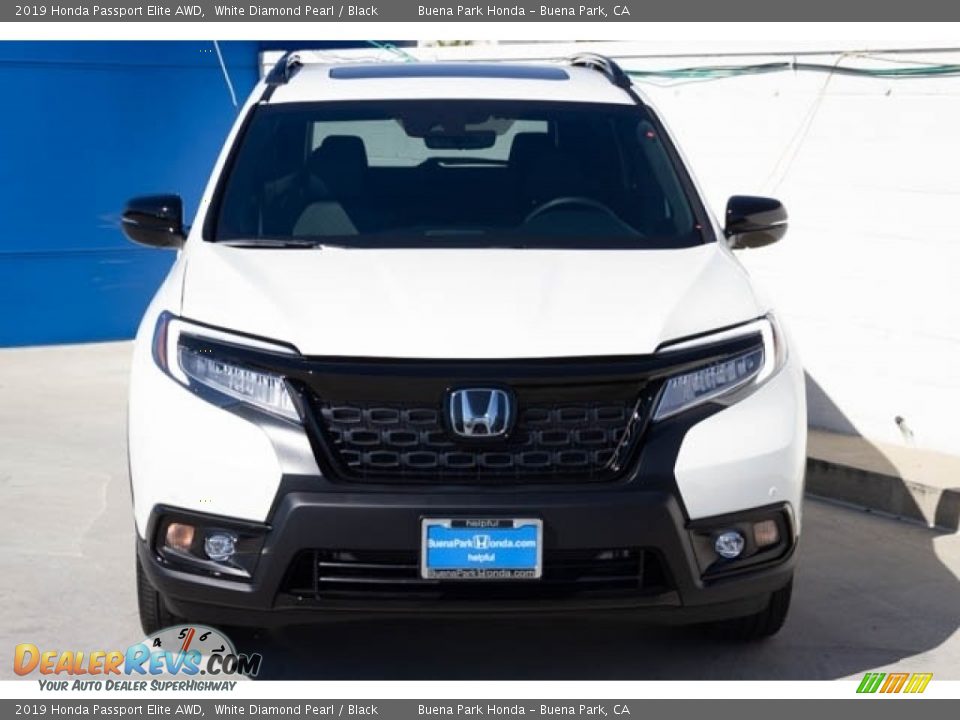 2019 Honda Passport Elite AWD White Diamond Pearl / Black Photo #3