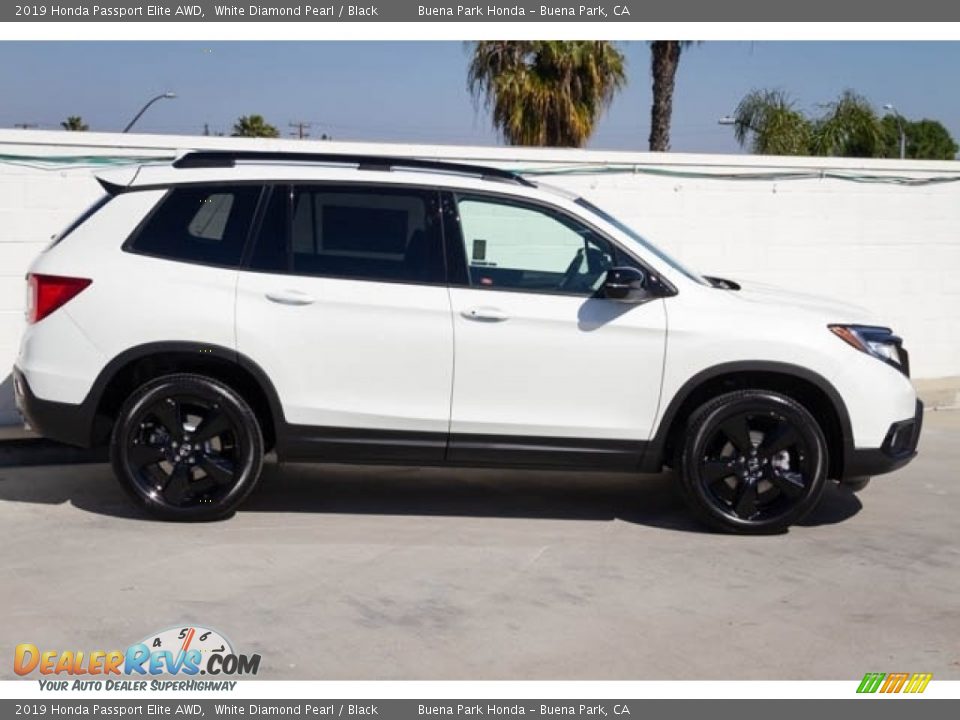 2019 Honda Passport Elite AWD White Diamond Pearl / Black Photo #8