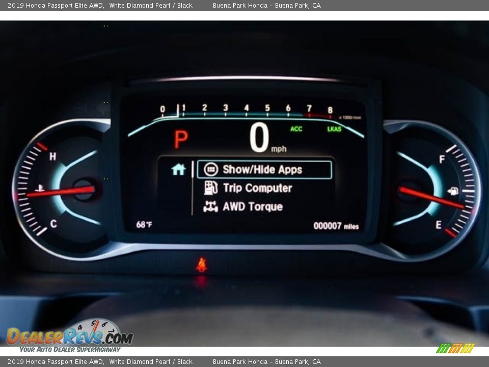 2019 Honda Passport Elite AWD White Diamond Pearl / Black Photo #18