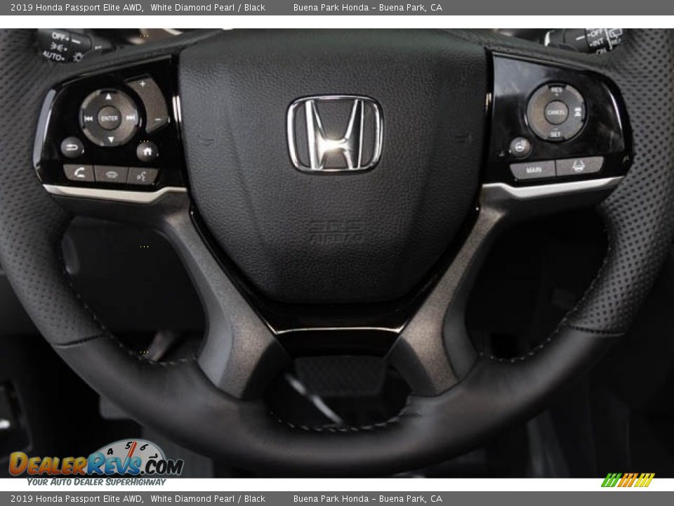 2019 Honda Passport Elite AWD White Diamond Pearl / Black Photo #19