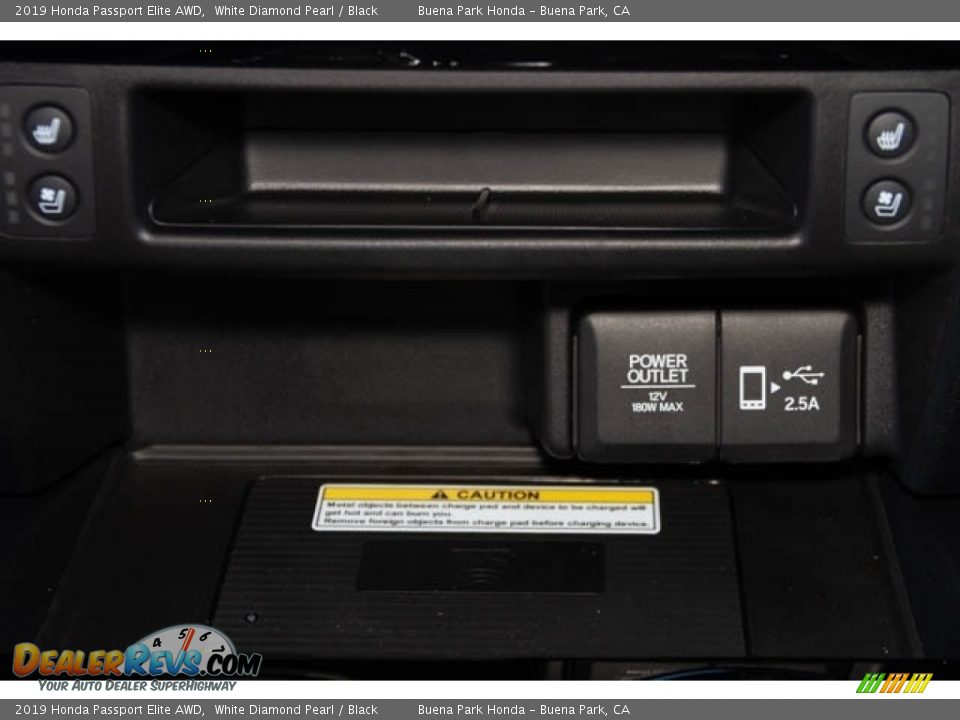 2019 Honda Passport Elite AWD White Diamond Pearl / Black Photo #23