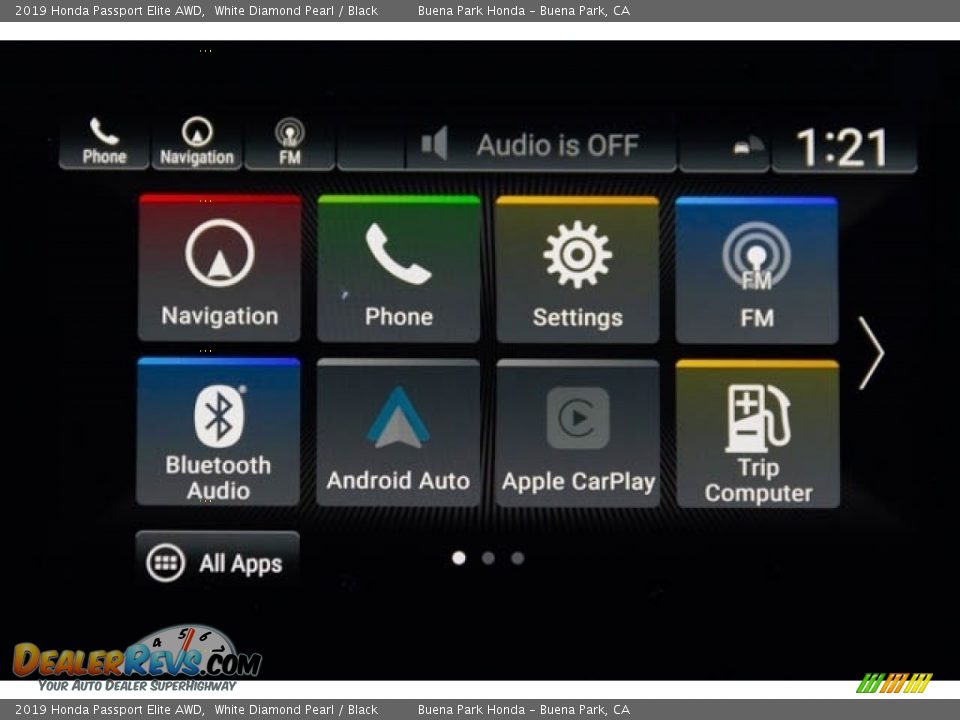 2019 Honda Passport Elite AWD White Diamond Pearl / Black Photo #33