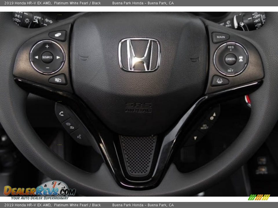 2019 Honda HR-V EX AWD Platinum White Pearl / Black Photo #21