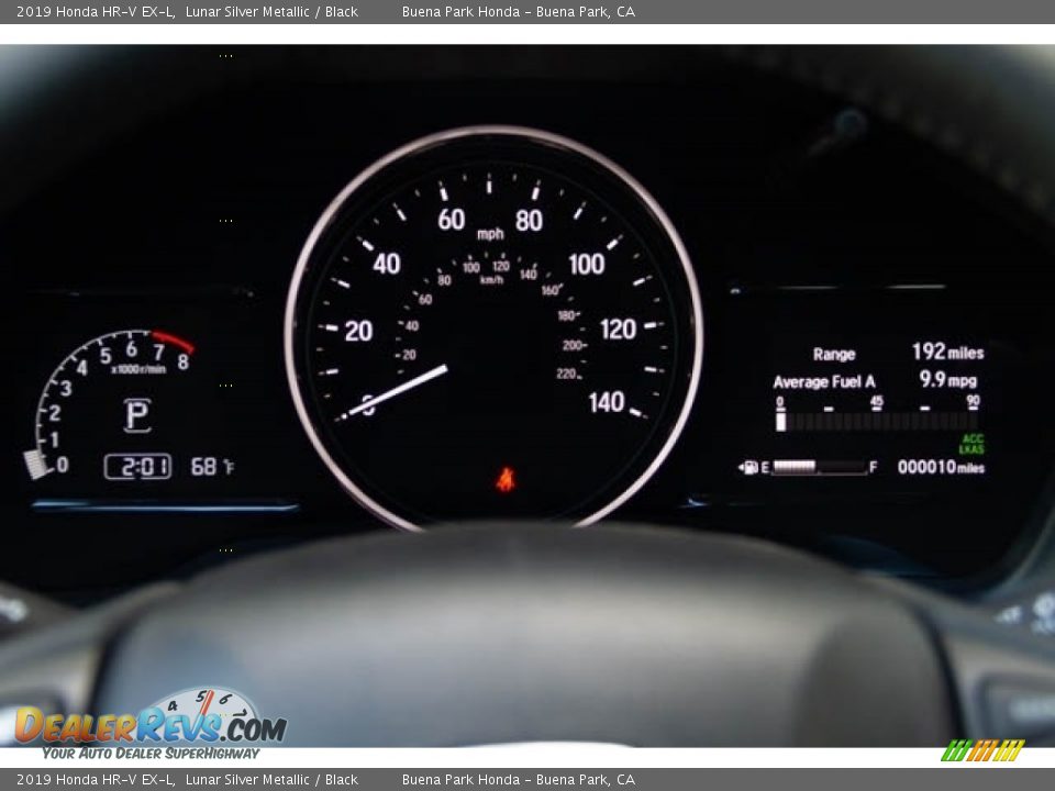 2019 Honda HR-V EX-L Lunar Silver Metallic / Black Photo #19