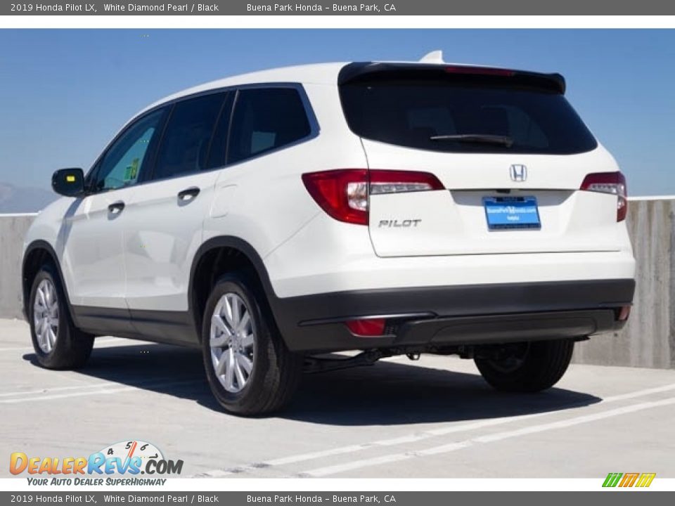 2019 Honda Pilot LX White Diamond Pearl / Black Photo #2