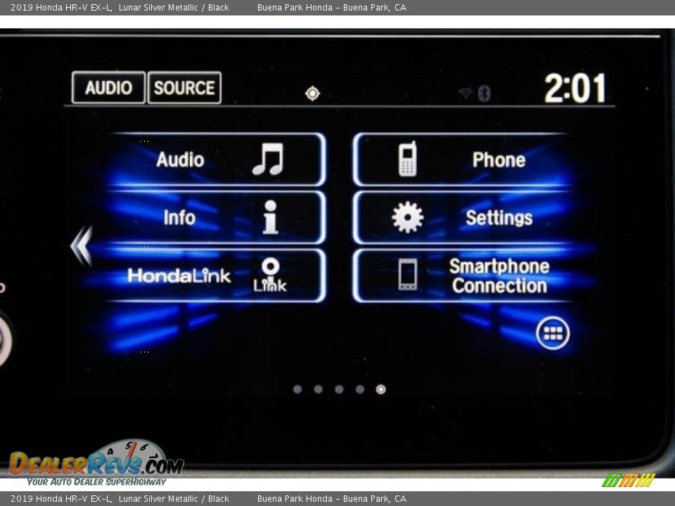 2019 Honda HR-V EX-L Lunar Silver Metallic / Black Photo #31