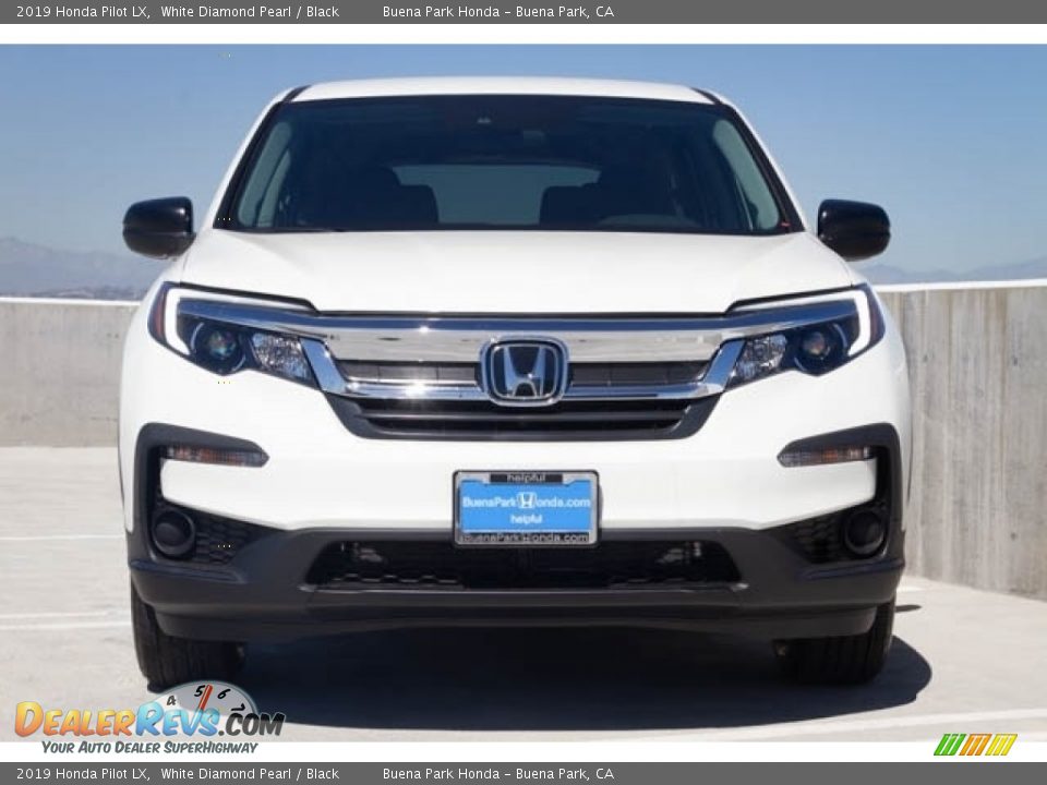 2019 Honda Pilot LX White Diamond Pearl / Black Photo #3