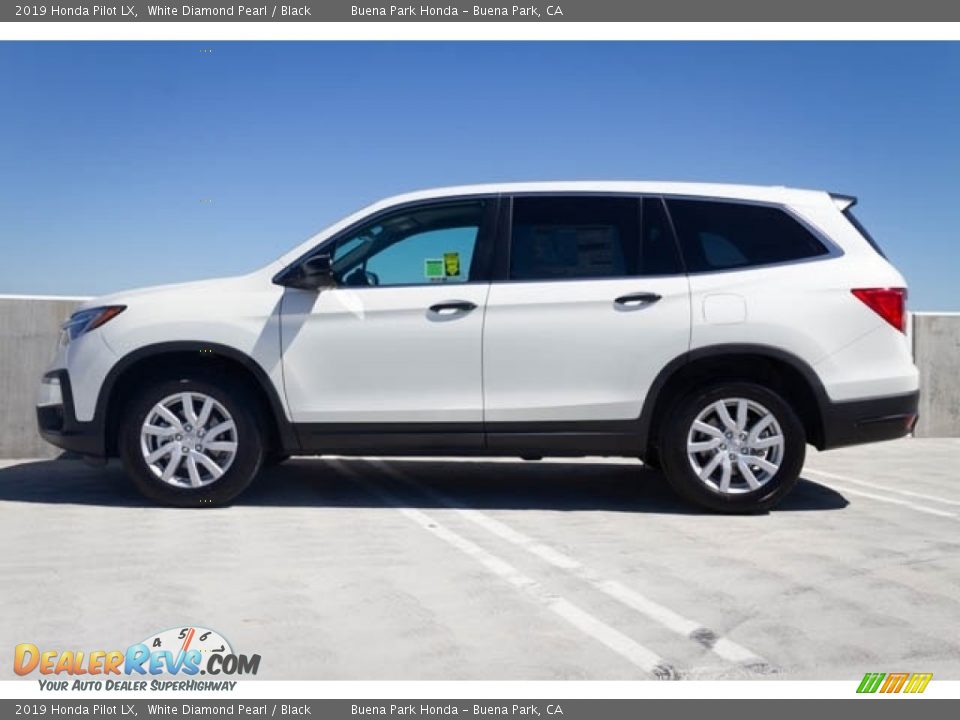 2019 Honda Pilot LX White Diamond Pearl / Black Photo #9