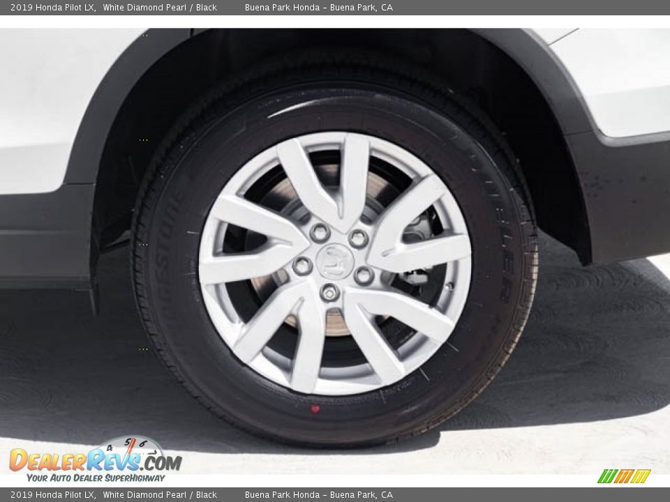 2019 Honda Pilot LX White Diamond Pearl / Black Photo #12