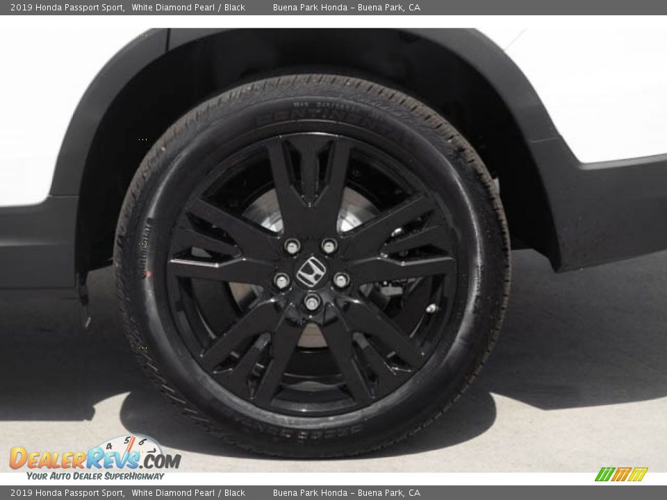 2019 Honda Passport Sport White Diamond Pearl / Black Photo #13