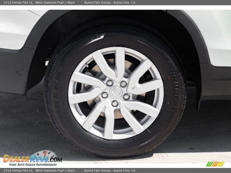 2019 Honda Pilot LX White Diamond Pearl / Black Photo #13