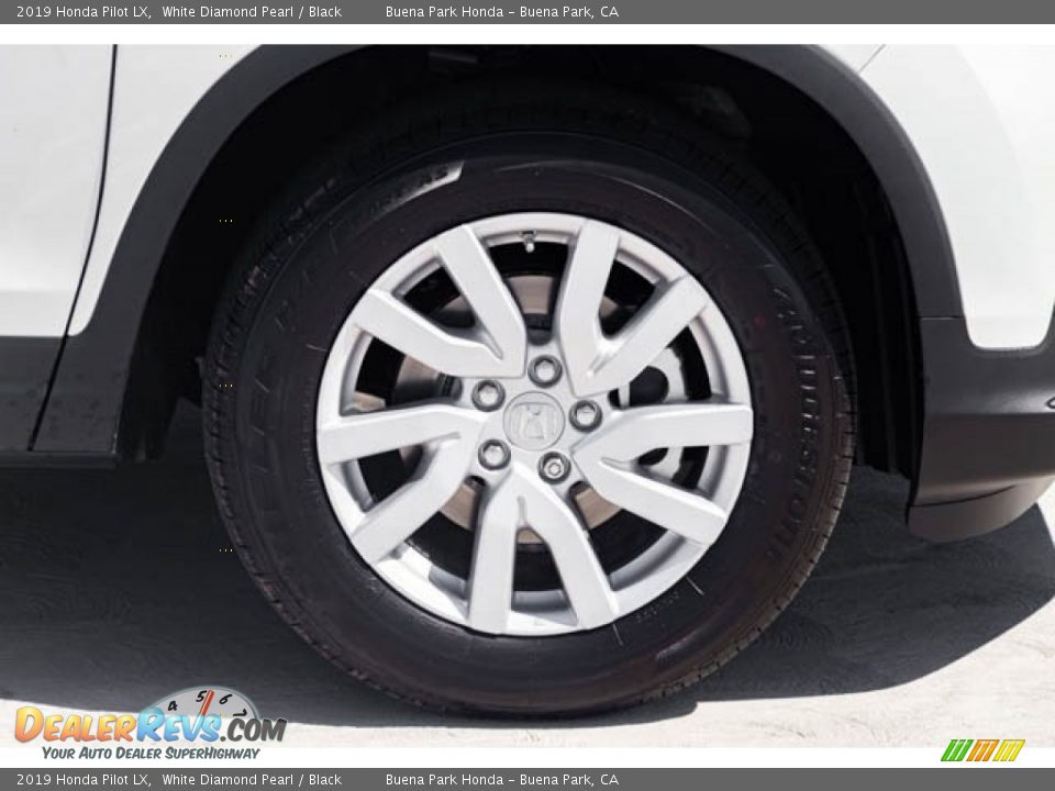 2019 Honda Pilot LX White Diamond Pearl / Black Photo #14