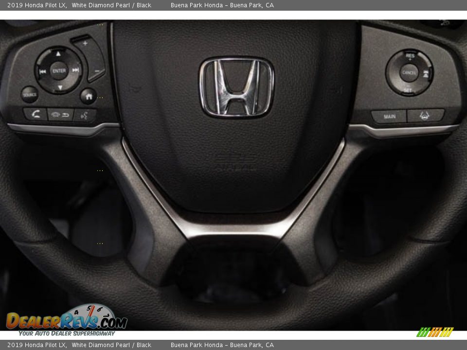 2019 Honda Pilot LX White Diamond Pearl / Black Photo #20