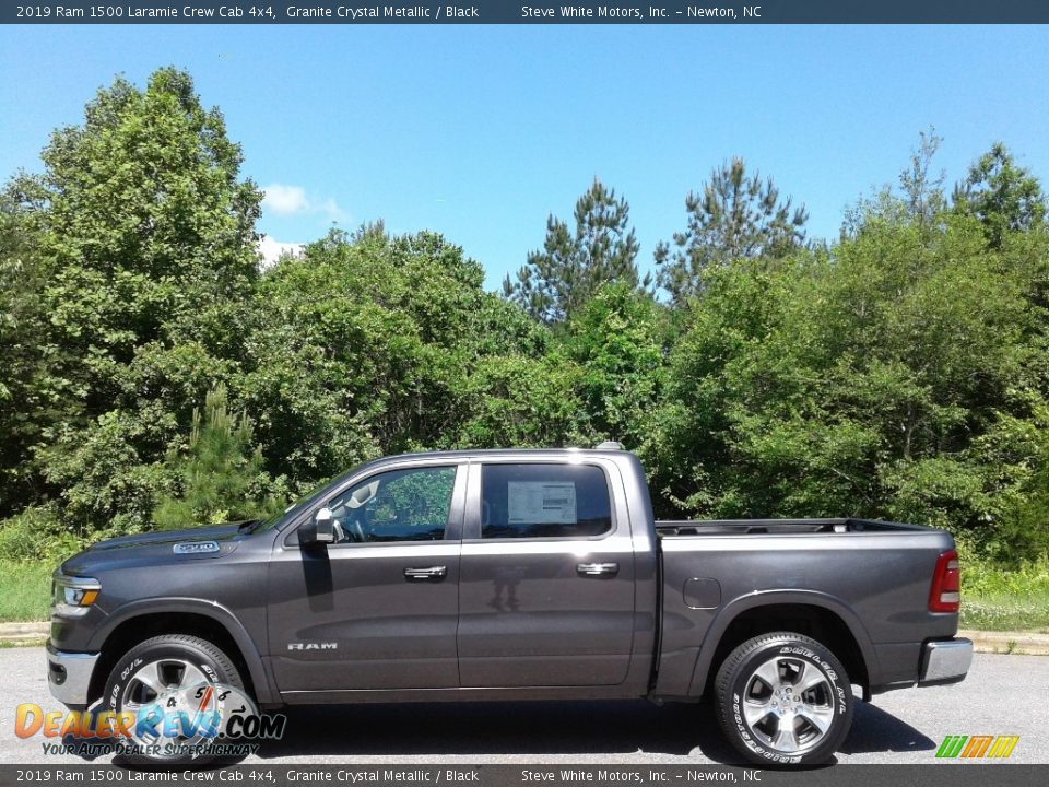 2019 Ram 1500 Laramie Crew Cab 4x4 Granite Crystal Metallic / Black Photo #1