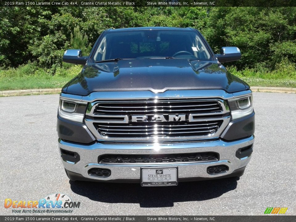 2019 Ram 1500 Laramie Crew Cab 4x4 Granite Crystal Metallic / Black Photo #3