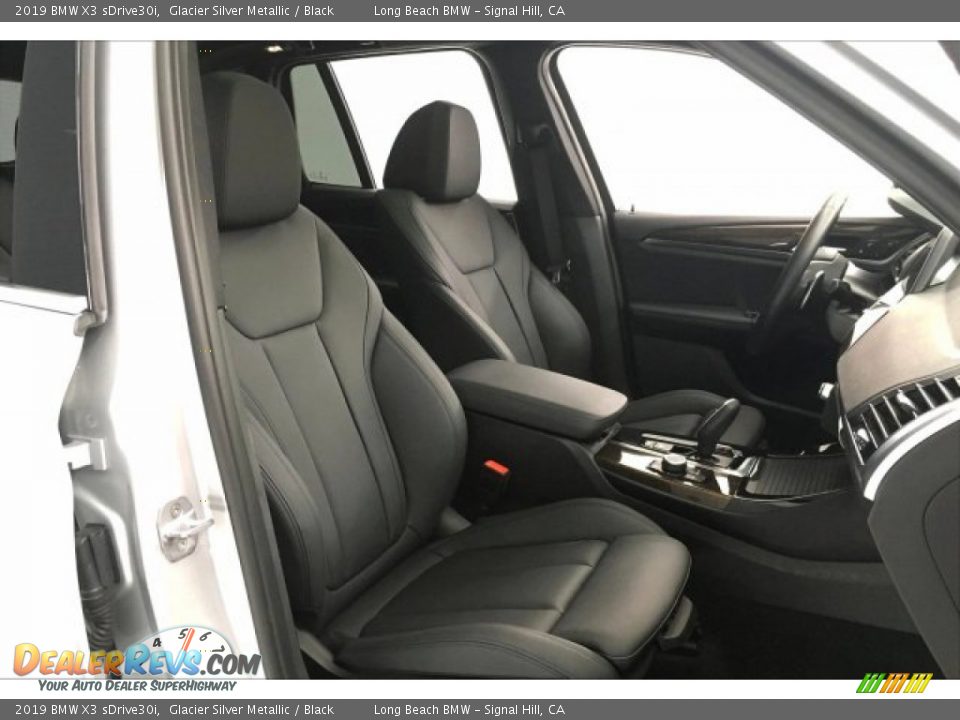 2019 BMW X3 sDrive30i Glacier Silver Metallic / Black Photo #6