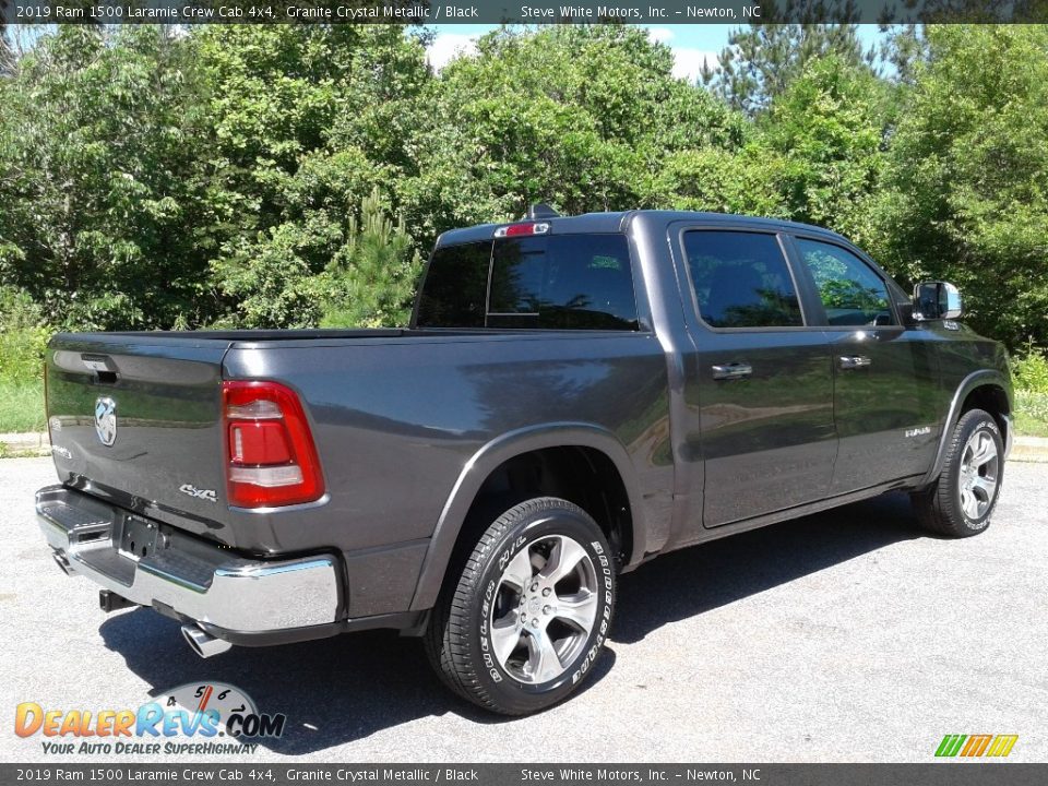 2019 Ram 1500 Laramie Crew Cab 4x4 Granite Crystal Metallic / Black Photo #6