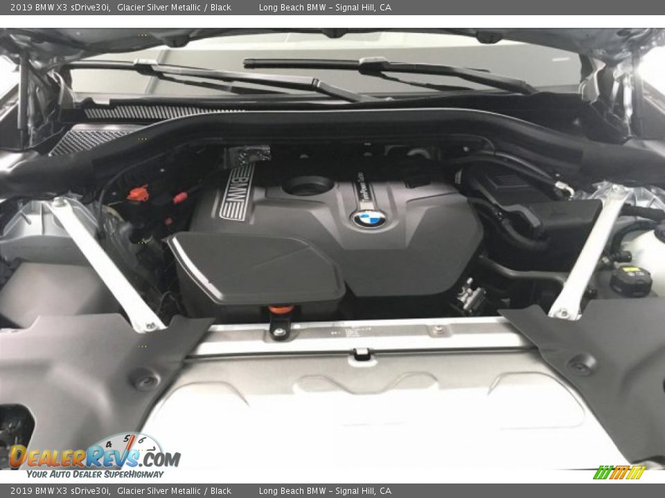 2019 BMW X3 sDrive30i Glacier Silver Metallic / Black Photo #9