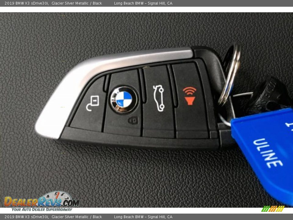 2019 BMW X3 sDrive30i Glacier Silver Metallic / Black Photo #11