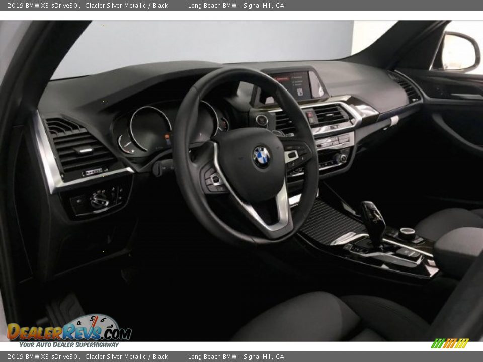2019 BMW X3 sDrive30i Glacier Silver Metallic / Black Photo #17