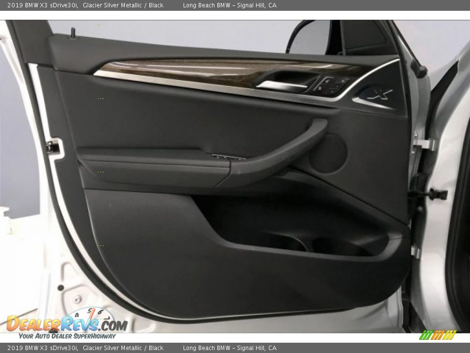 2019 BMW X3 sDrive30i Glacier Silver Metallic / Black Photo #21