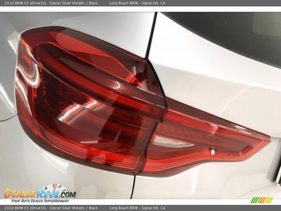 2019 BMW X3 sDrive30i Glacier Silver Metallic / Black Photo #22