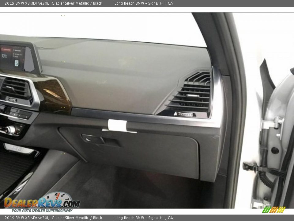 2019 BMW X3 sDrive30i Glacier Silver Metallic / Black Photo #24