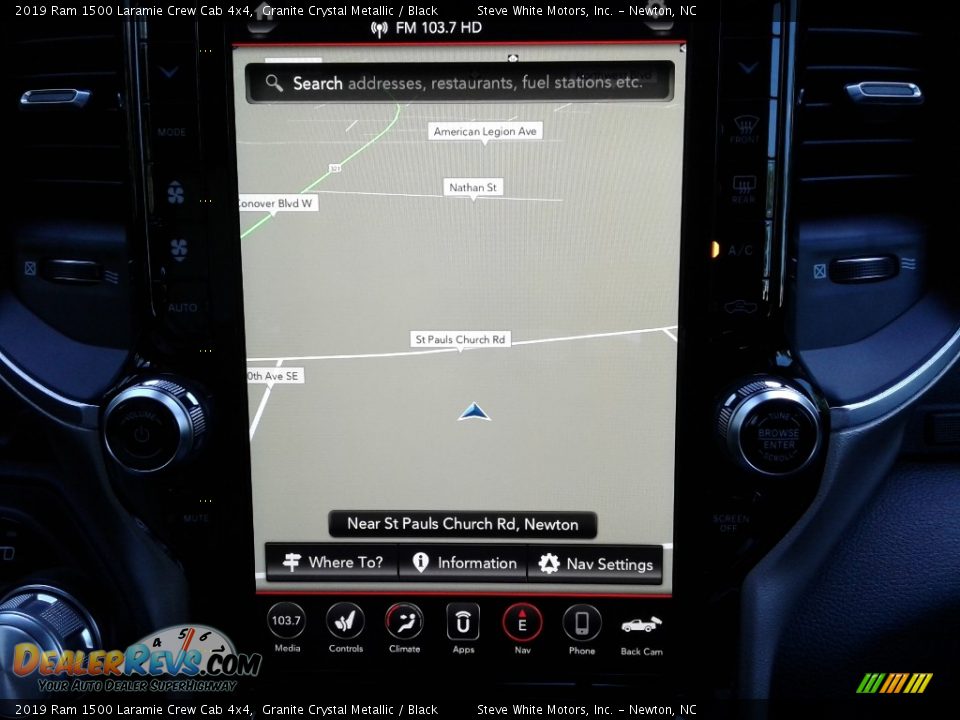 2019 Ram 1500 Laramie Crew Cab 4x4 Granite Crystal Metallic / Black Photo #27