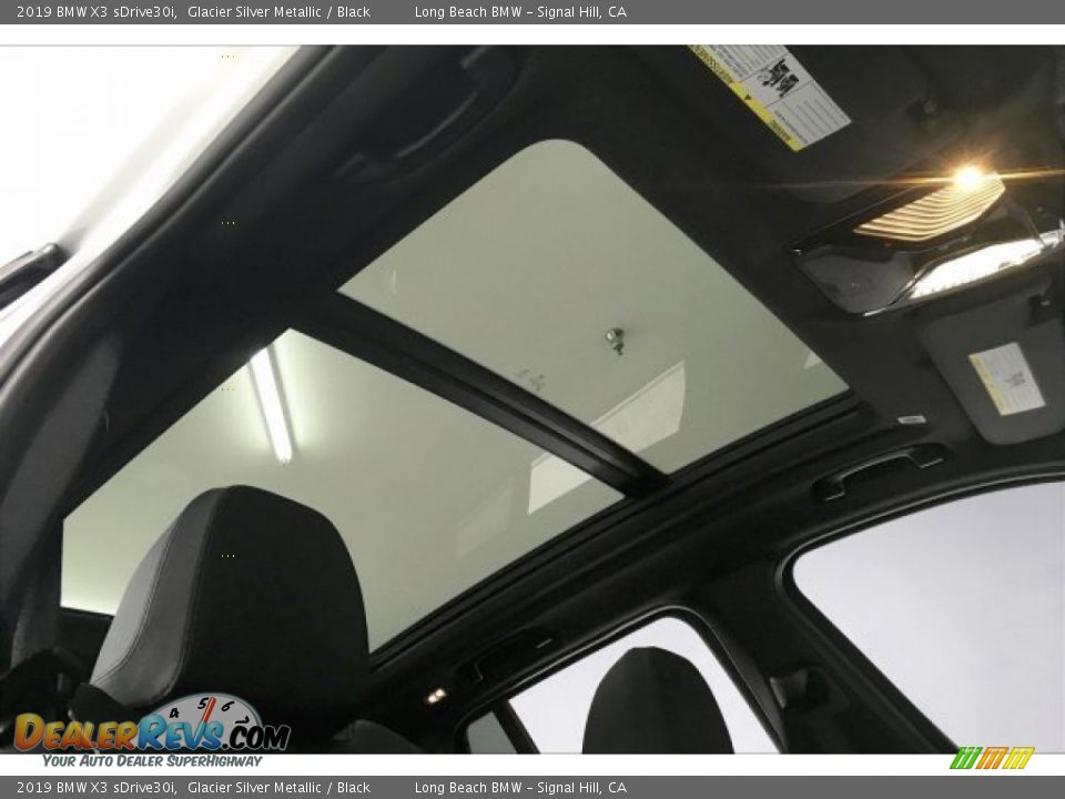 2019 BMW X3 sDrive30i Glacier Silver Metallic / Black Photo #25