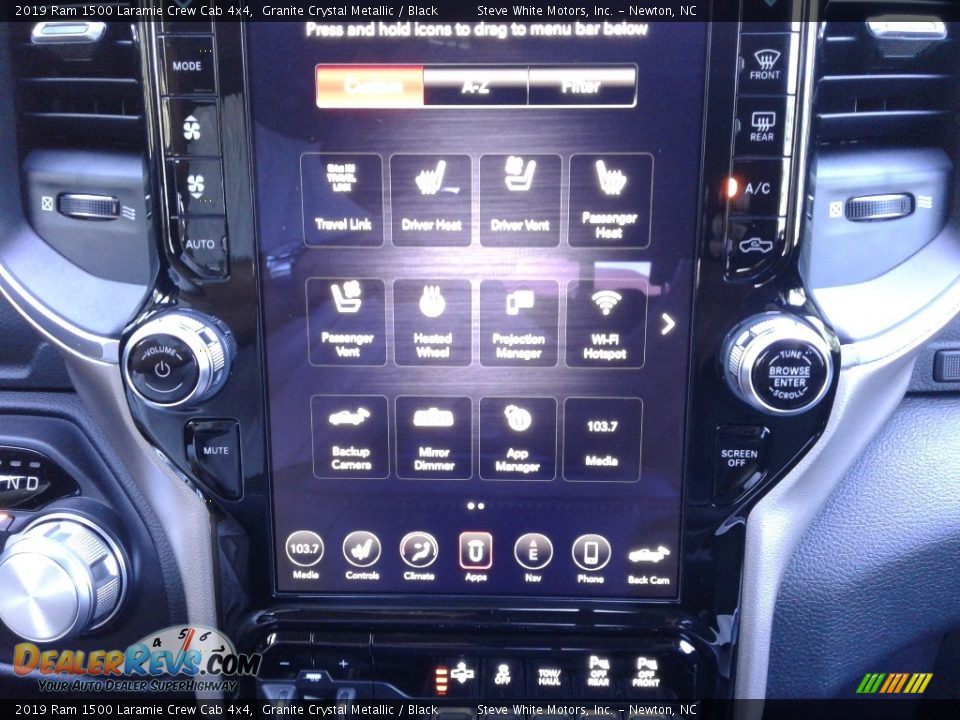 2019 Ram 1500 Laramie Crew Cab 4x4 Granite Crystal Metallic / Black Photo #28